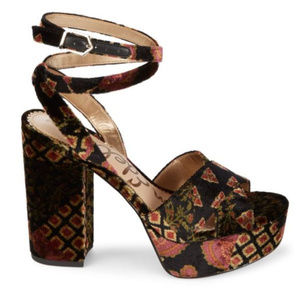Velvet Platform Heel